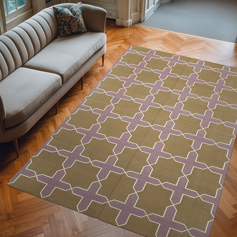 New Dhurrie Rug - 6'  x 8' 11" (72" x 107") - K0037308