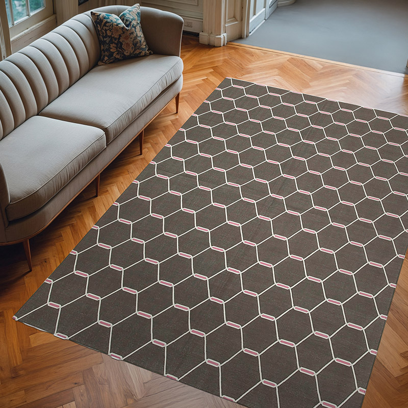 Nueva alfombra Dhurrie - 184 cm x 272 cm - K0037326
