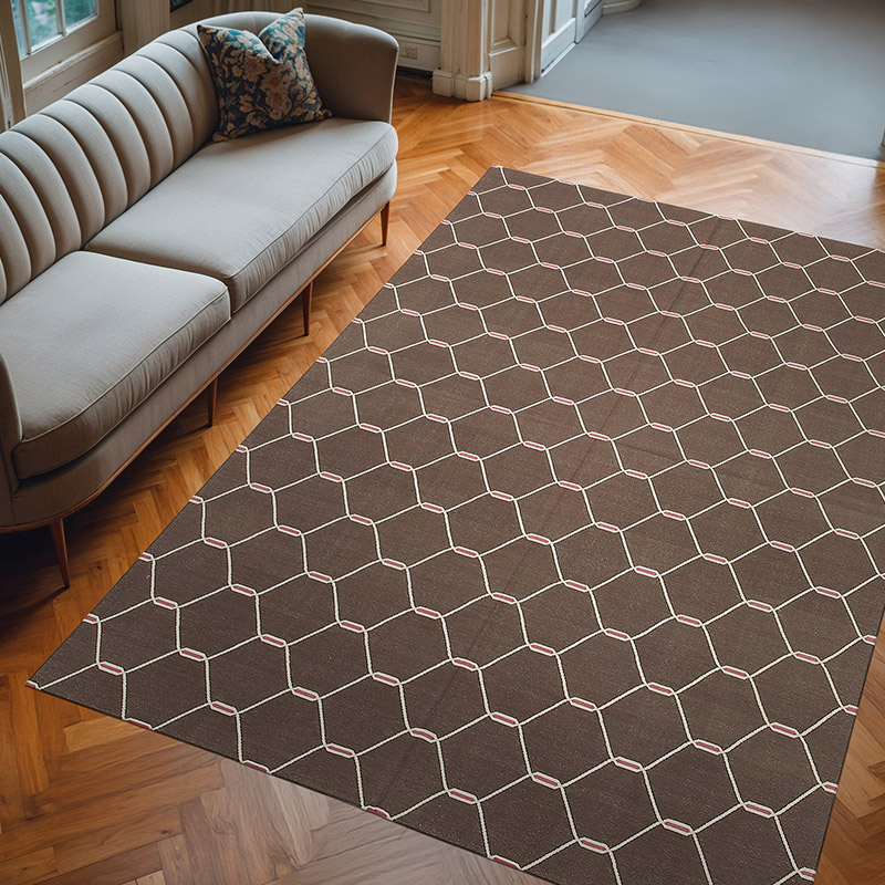 Yeni El Dokuma Dhurrie - 190 cm x 273 cm - K0037327