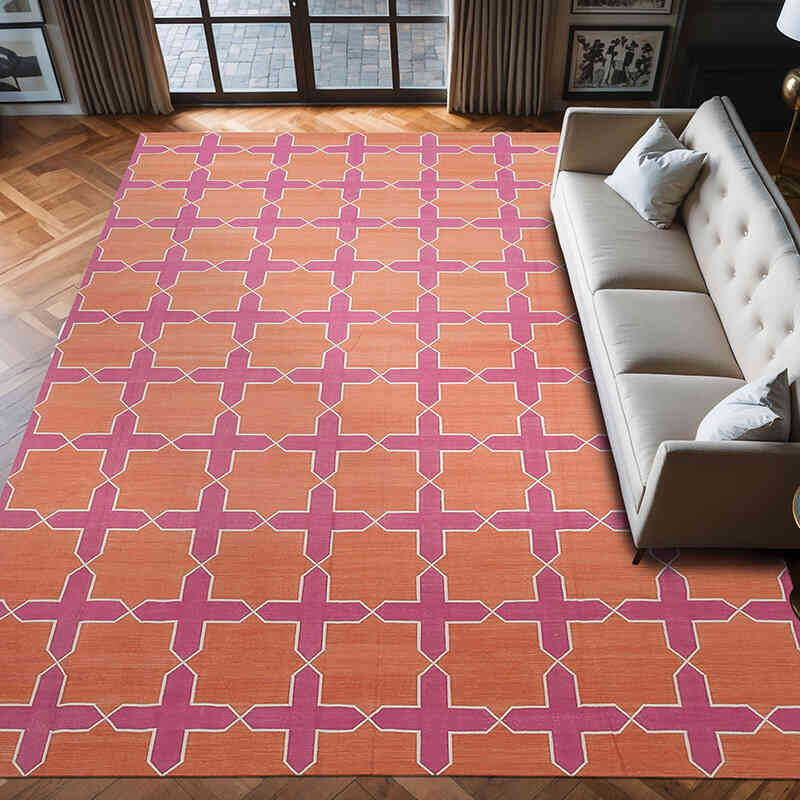 Nueva alfombra Dhurrie - 307 cm x 418 cm - K0037332