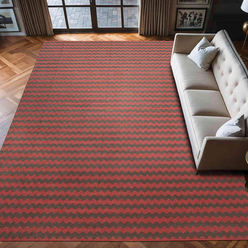 Nueva alfombra Dhurrie - 306 cm x 418 cm - K0037338