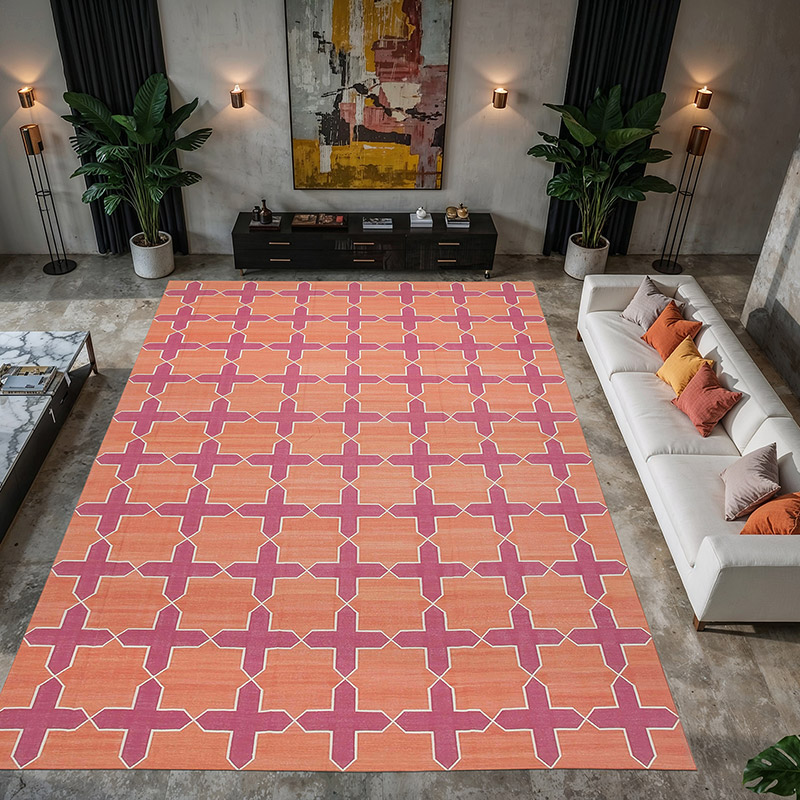 Nueva alfombra Dhurrie - 314 cm x 430 cm - K0037346