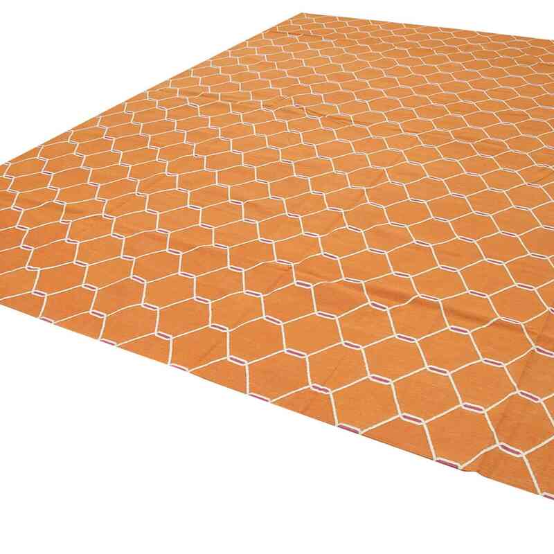 Nueva alfombra Dhurrie - 310 cm x 421 cm - K0037354