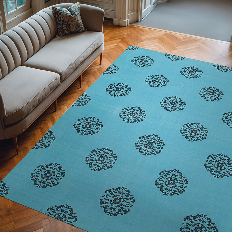 New Dhurrie Rug - 8'  x 9' 10" (96" x 118") - K0037361