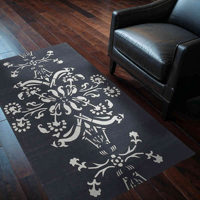 New Dhurrie Rug - 3' 7" x 5' 7" (43" x 67") - K0037400
