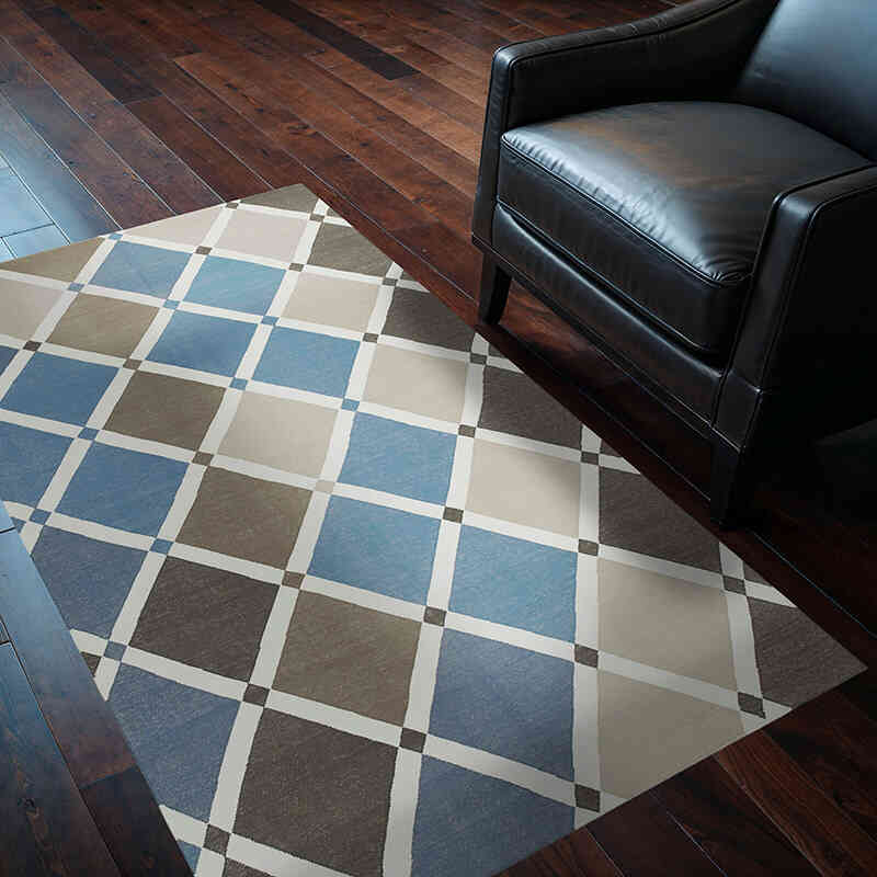 New Dhurrie Rug - 3' 6" x 5' 3" (42" x 63") - K0037408