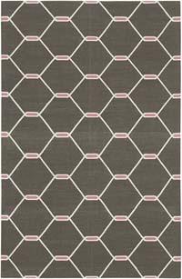 New Dhurrie Rug - 3' 7" x 5' 6" (43" x 66")