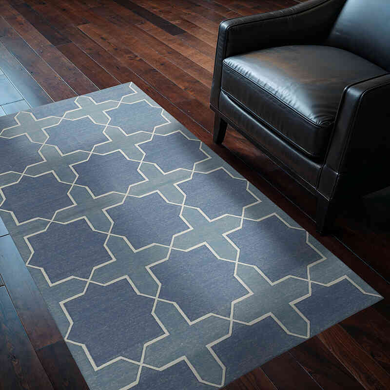 Nueva alfombra Dhurrie - 111 cm x 167 cm - K0037449