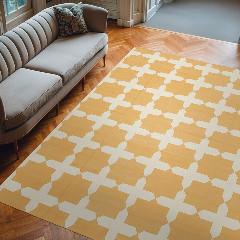 New Dhurrie Rug - 8' 2" x 9' 8" (98" x 116") - K0037468