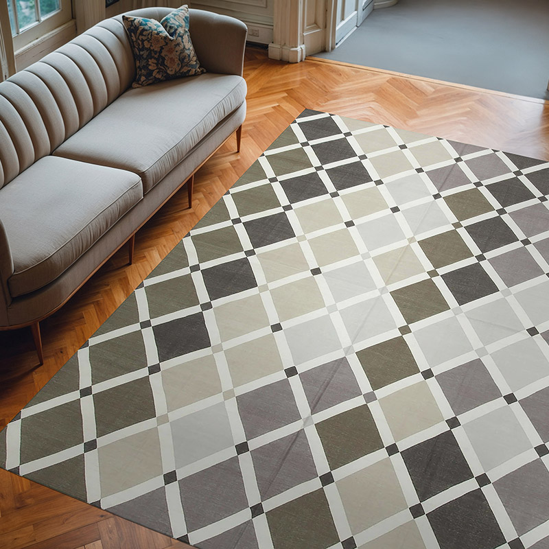 New Dhurrie Rug - 7' 10" x 10'  (94" x 120") - K0037500