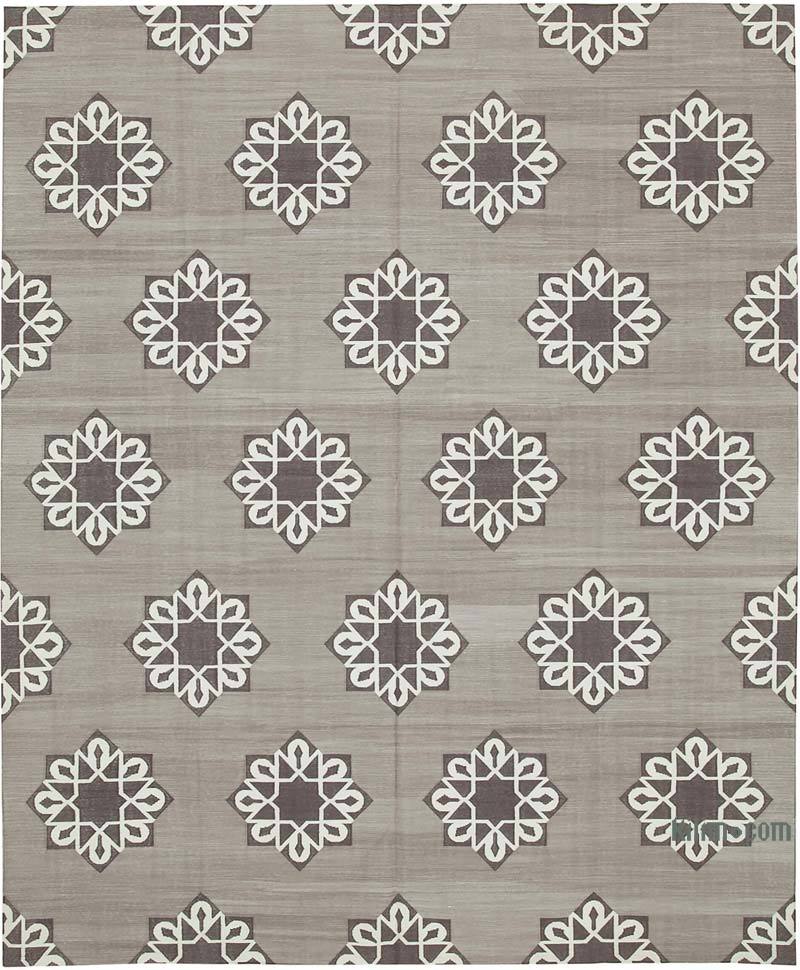 New Dhurrie Rug - 7' 10" x 9' 8" (94" x 116") - K0037515