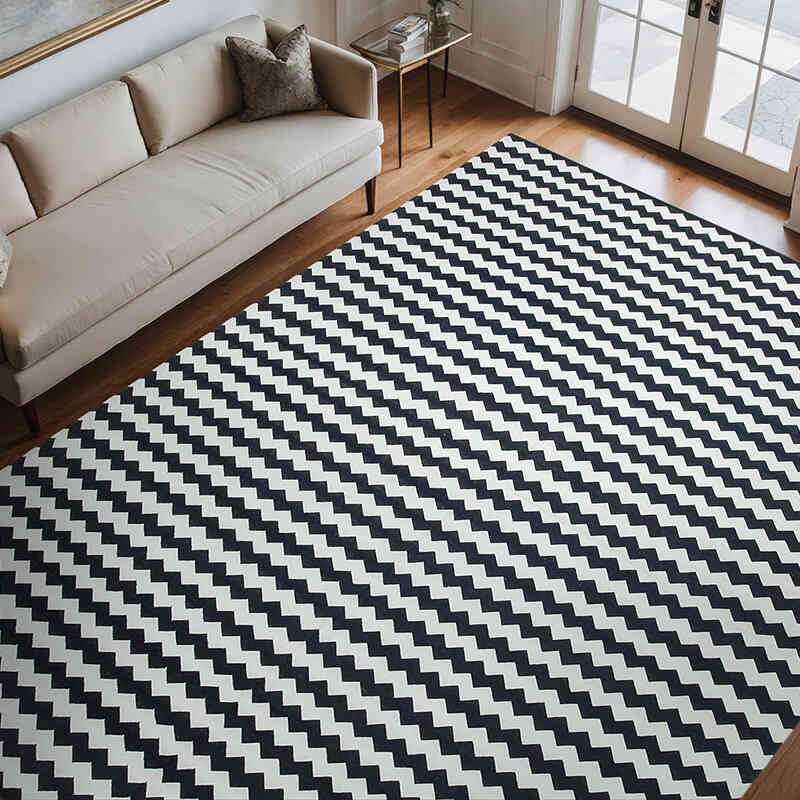 Nueva alfombra Dhurrie - 270 cm x 360 cm - K0037541