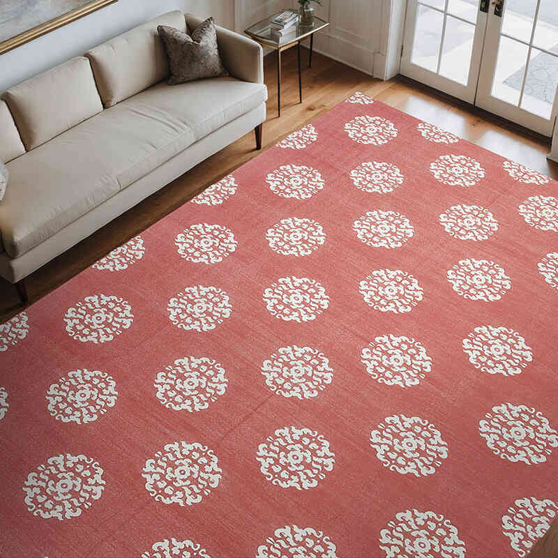 New Dhurrie Rug - 9' 1" x 11' 10" (109" x 142") - K0037544