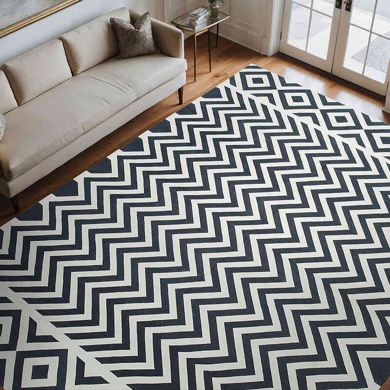 Nueva alfombra Dhurrie - 278 cm x 362 cm - K0037547
