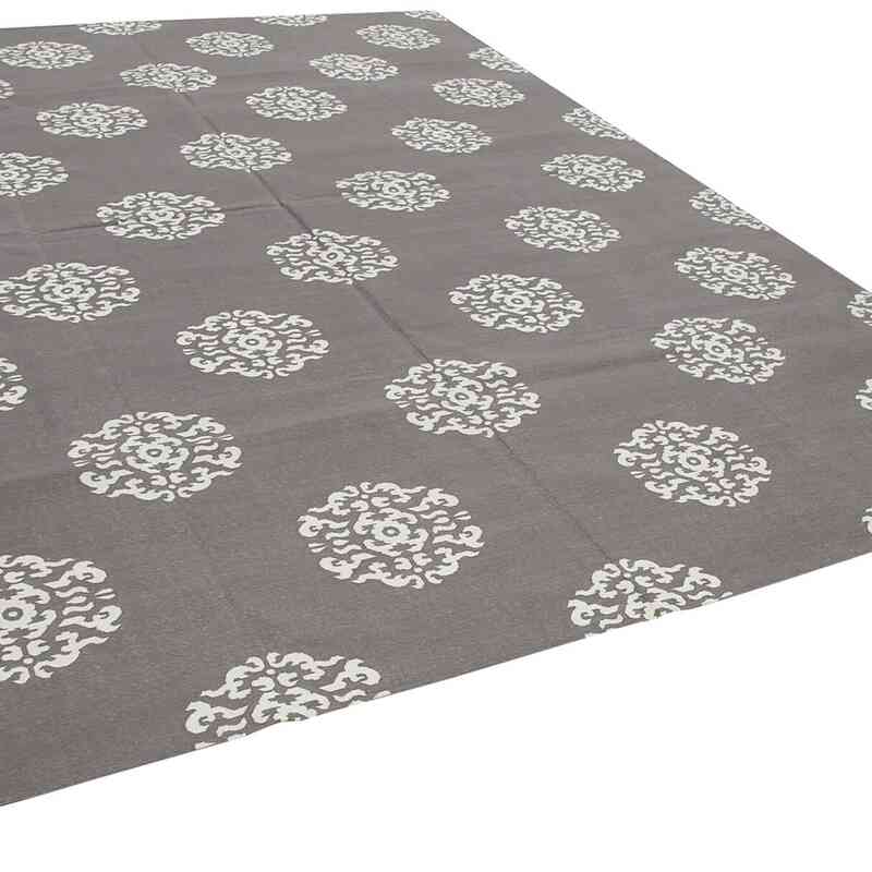 New Dhurrie Rug - 9' 1" x 11' 8" (109" x 140") - K0037556