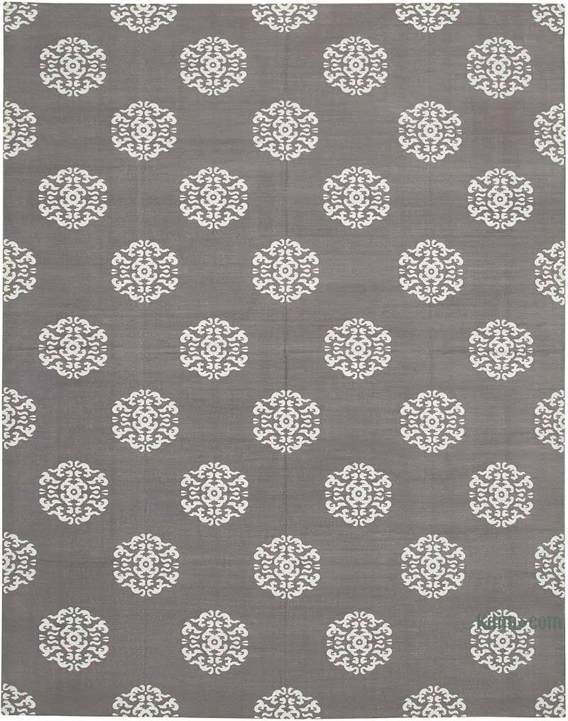 New Dhurrie Rug - 9' 1" x 11' 8" (109" x 140") - K0037556