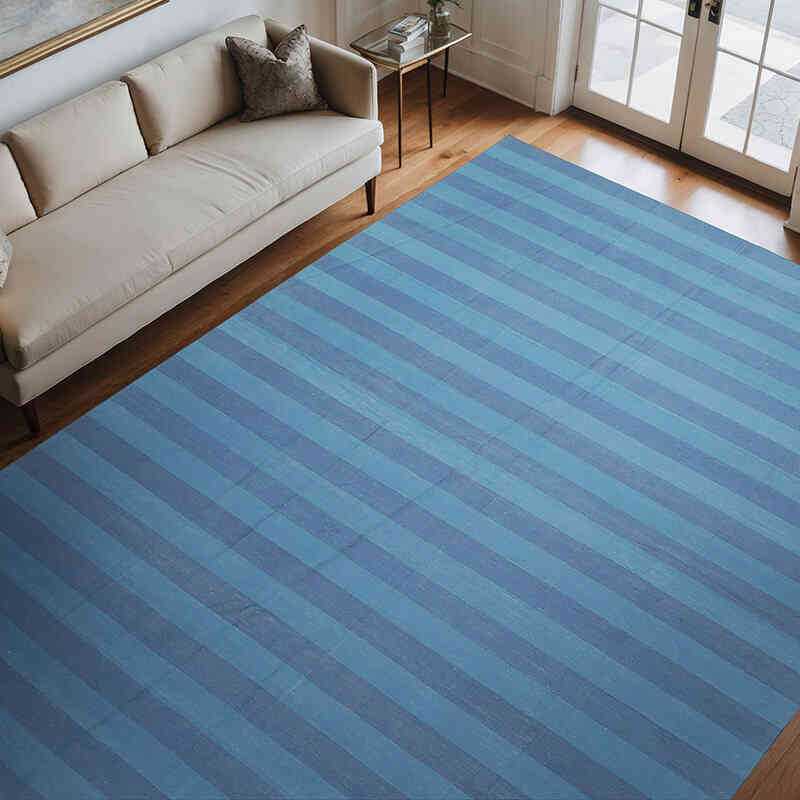 Nueva alfombra Dhurrie - 273 cm x 368 cm - K0037558
