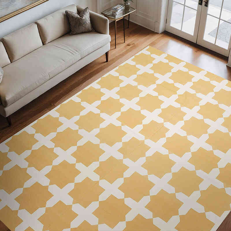 Nueva alfombra Dhurrie - 283 cm x 358 cm - K0037566