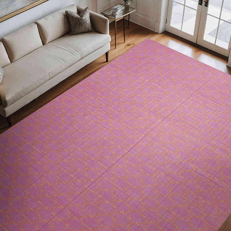 Nueva alfombra Dhurrie - 276 cm x 357 cm - K0037567