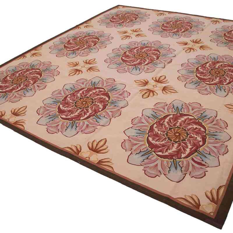 Aubusson Rug - 10' 1" x 11' 8" (121" x 140") - K0037610