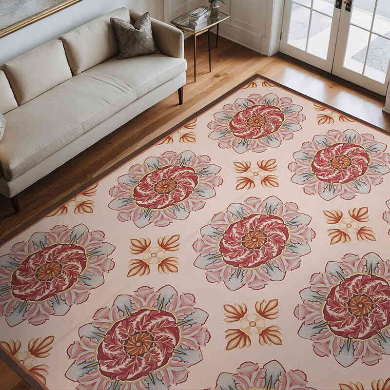 Aubusson Rug - 10' 1" x 11' 8" (121" x 140") - K0037610
