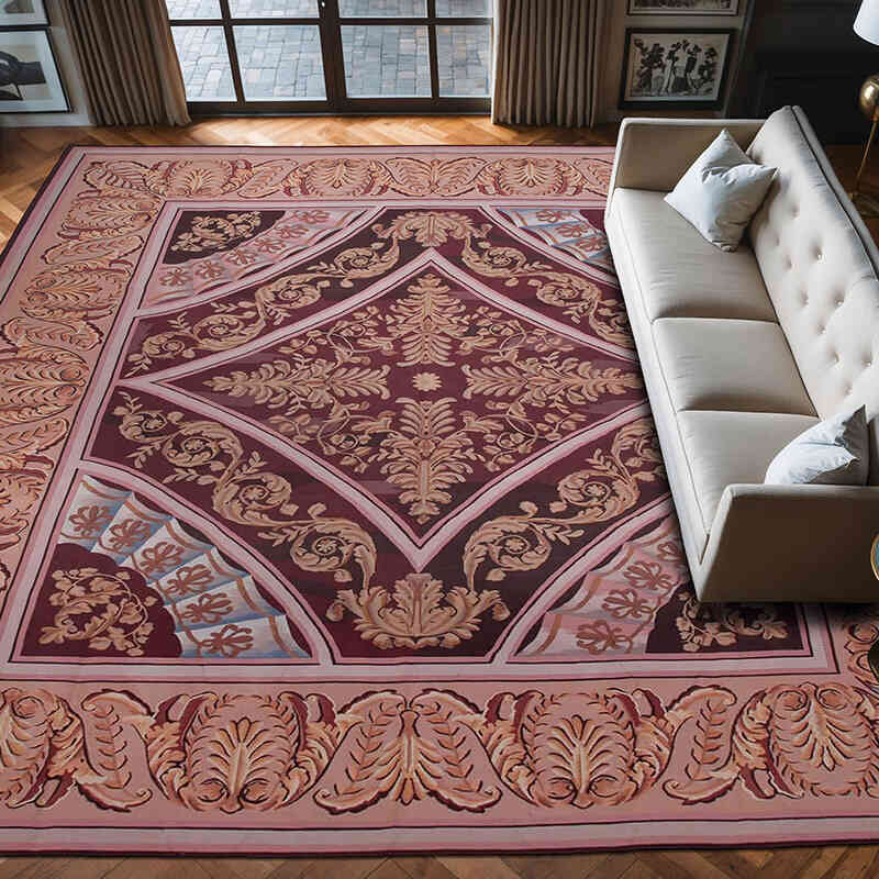 Aubusson Rug - 11' 11" x 12' 7" (143" x 151") - K0037612