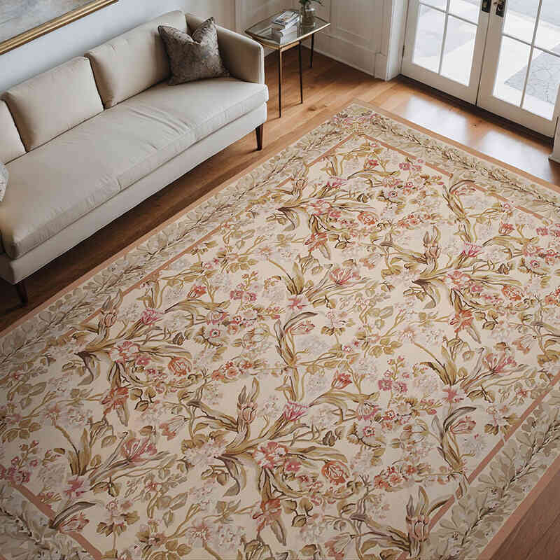 Aubusson Rug - 8' 9" x 12'  (105" x 144") - K0037618
