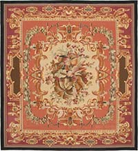 Aubusson Rug - 9' 11" x 10' 10" (119" x 130")