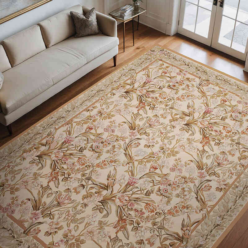 Aubusson Rug - 8' 9" x 12' 2" (105" x 146") - K0037620