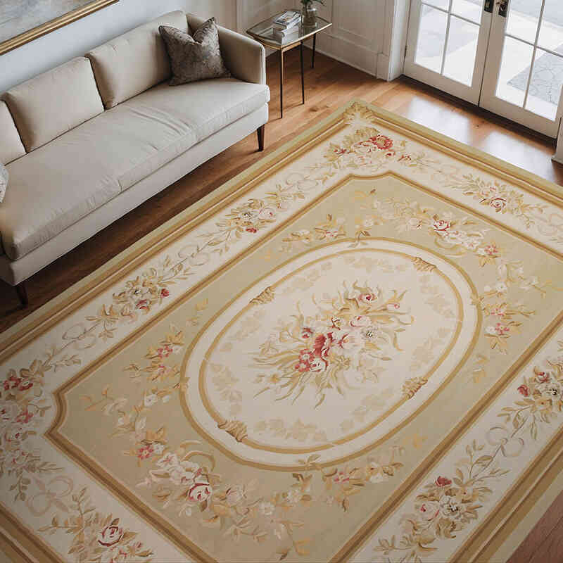 Aubusson Rug - 8' 11" x 11' 11" (107" x 143") - K0037626