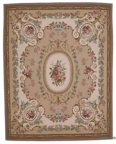 Aubusson Rug - 8' 8" x 11'  (104" x 132")