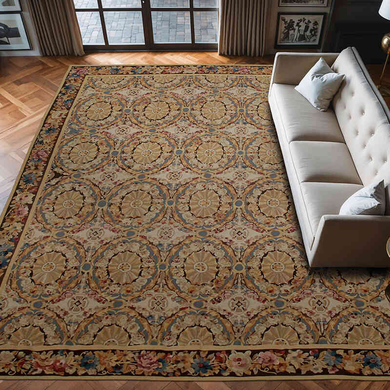 Aubusson Kilimi - 338 cm x 381 cm - K0037645