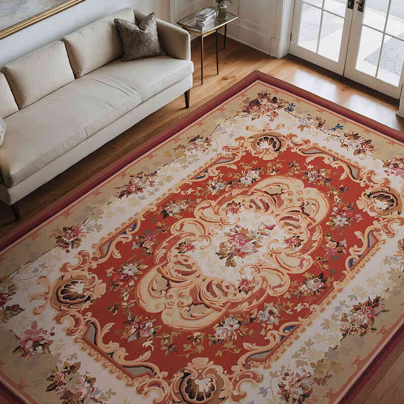Aubusson Rug - 8' 11" x 12'  (107" x 144") - K0037646