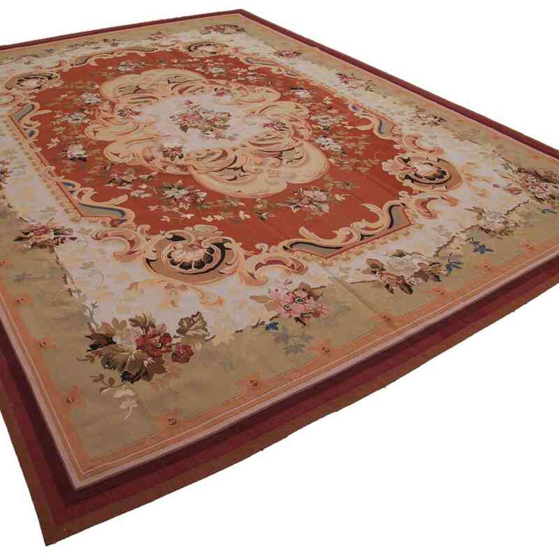 Aubusson Rug - 10' 1" x 14'  (121" x 168") - K0037653