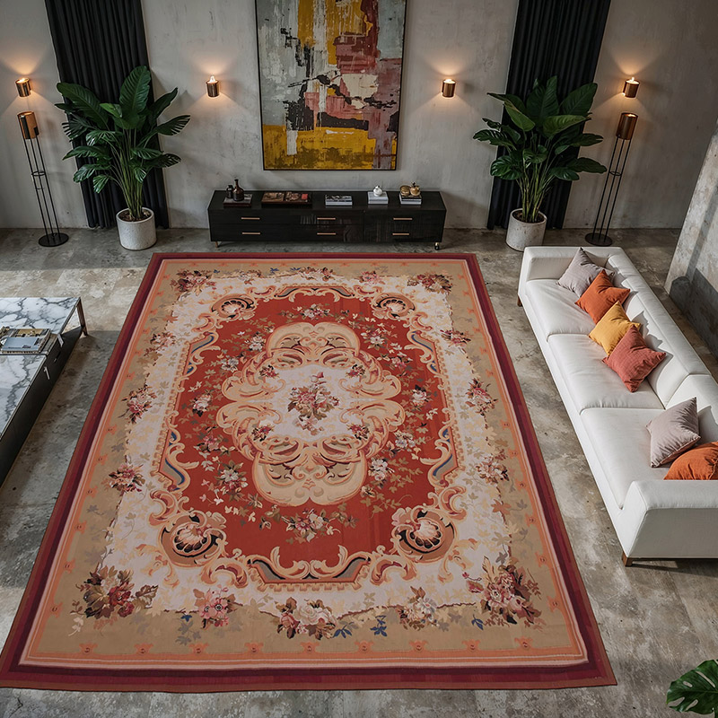 Aubusson Rug - 10' 1" x 14'  (121" x 168") - K0037653