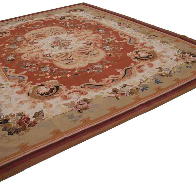 Aubusson Rug - 10' 4" x 13' 5" (124" x 161") - K0037660