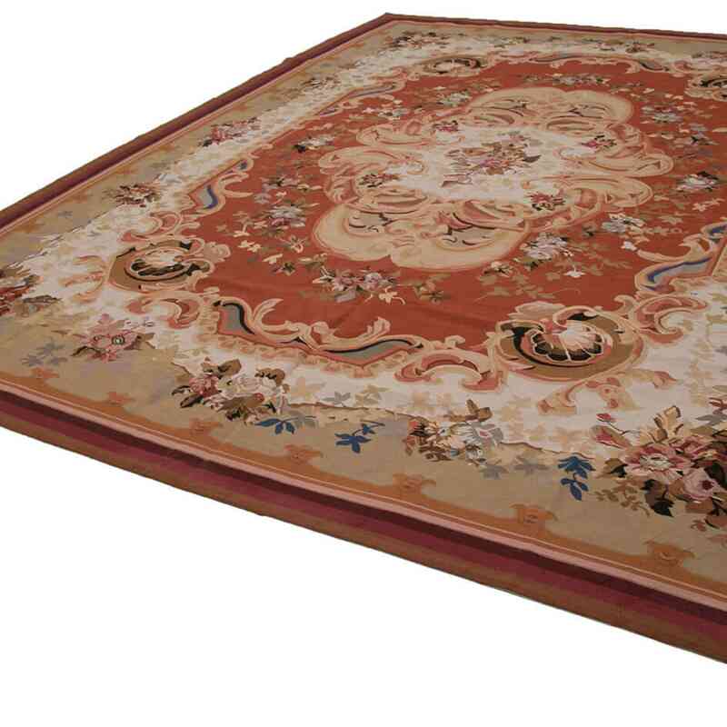 Aubusson Rug - 10' 4" x 13' 5" (124" x 161") - K0037660