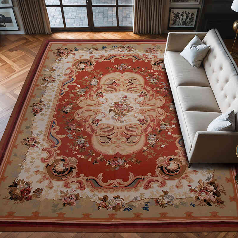 Aubusson Rug - 10' 4" x 13' 5" (124" x 161") - K0037660