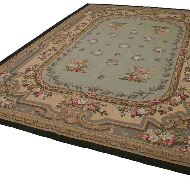 Aubusson Rug - 8' 10" x 11' 11" (106" x 143") - K0037662