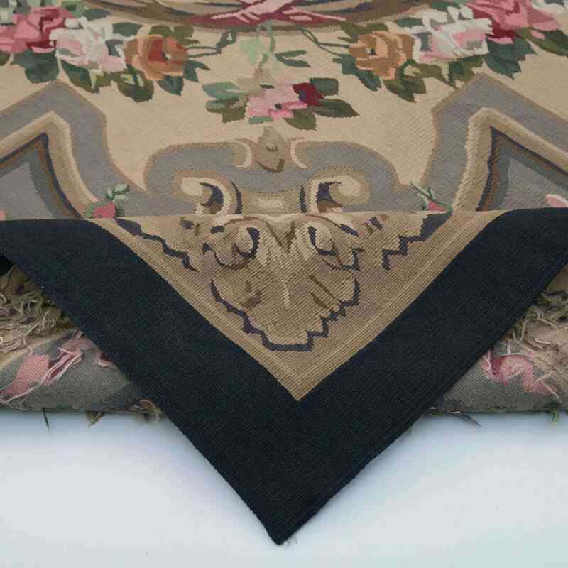 Aubusson Rug - 8' 10" x 11' 11" (106" x 143") - K0037662
