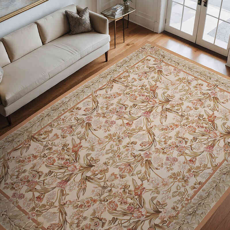 Aubusson Rug - 8' 10" x 12' 2" (106" x 146") - K0037664