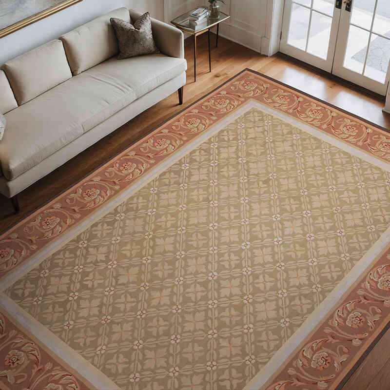 Aubusson Rug - 8' 8" x 11' 10" (104" x 142") - K0037671