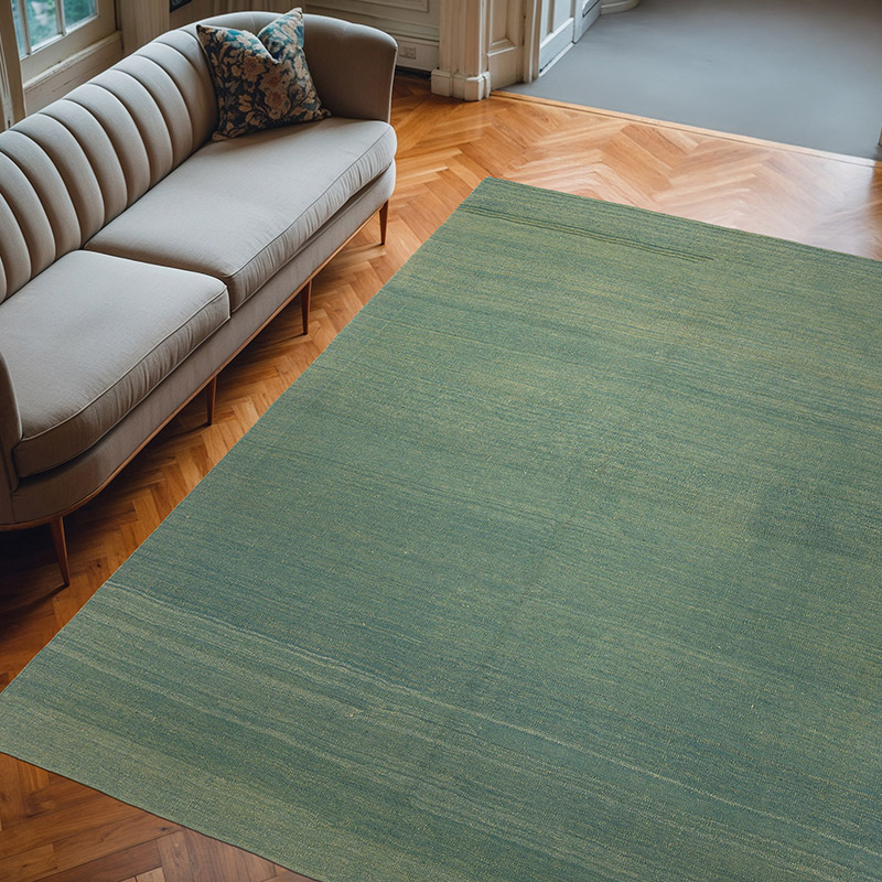Yeşil Modern Yeni Kilim - 231 cm x 291 cm - K0037700
