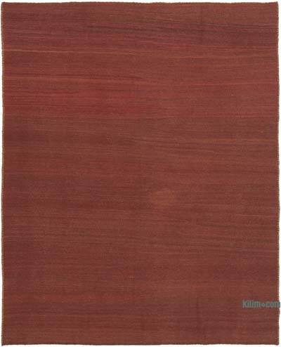 Red New Contemporary Kilim Rug - Z Collection - 6' 11" x 8' 6" (83 in. x 102 in.)