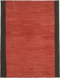 Red New Contemporary Kilim Rug - Z Collection - 6' 2" x 8'  (74" x 96")