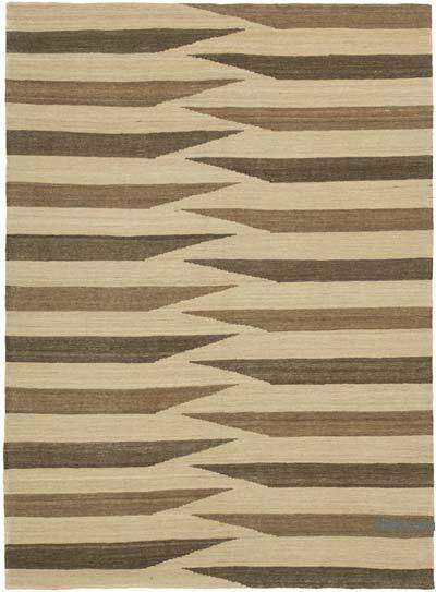 Bej, Kahverengi Modern Yeni Kilim - 176 cm x 237 cm
