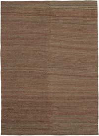 Brown New Contemporary Kilim Rug - Z Collection - 6' 11" x 9' 5" (83" x 113")
