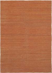 Orange New Contemporary Kilim Rug - Z Collection - 6' 11" x 9' 7" (83" x 115")