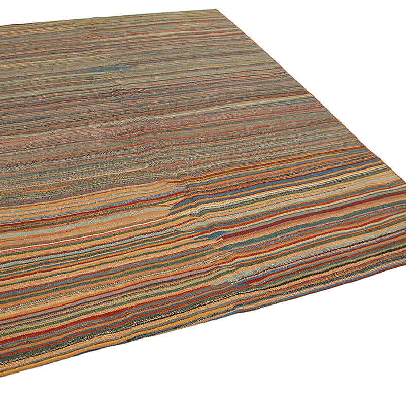 New Contemporary Kilim Rug - Z Collection - 6' 8" x 8' 11" (80" x 107") - K0037721