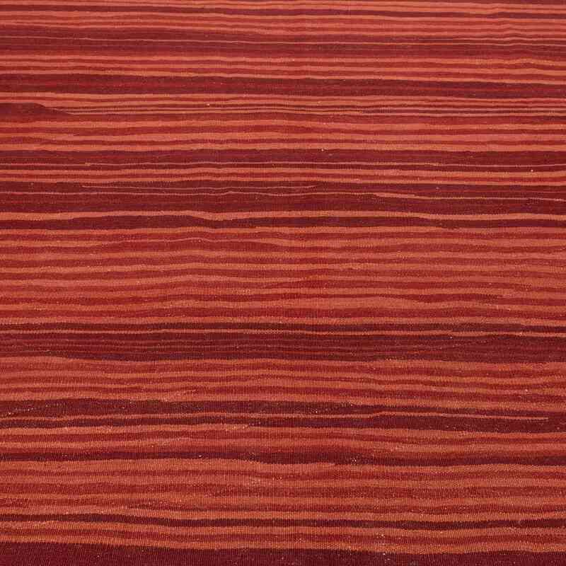 Rojo Nueva Alfombra Contemporánea Kilim - 265 cm x 335 cm - K0037722